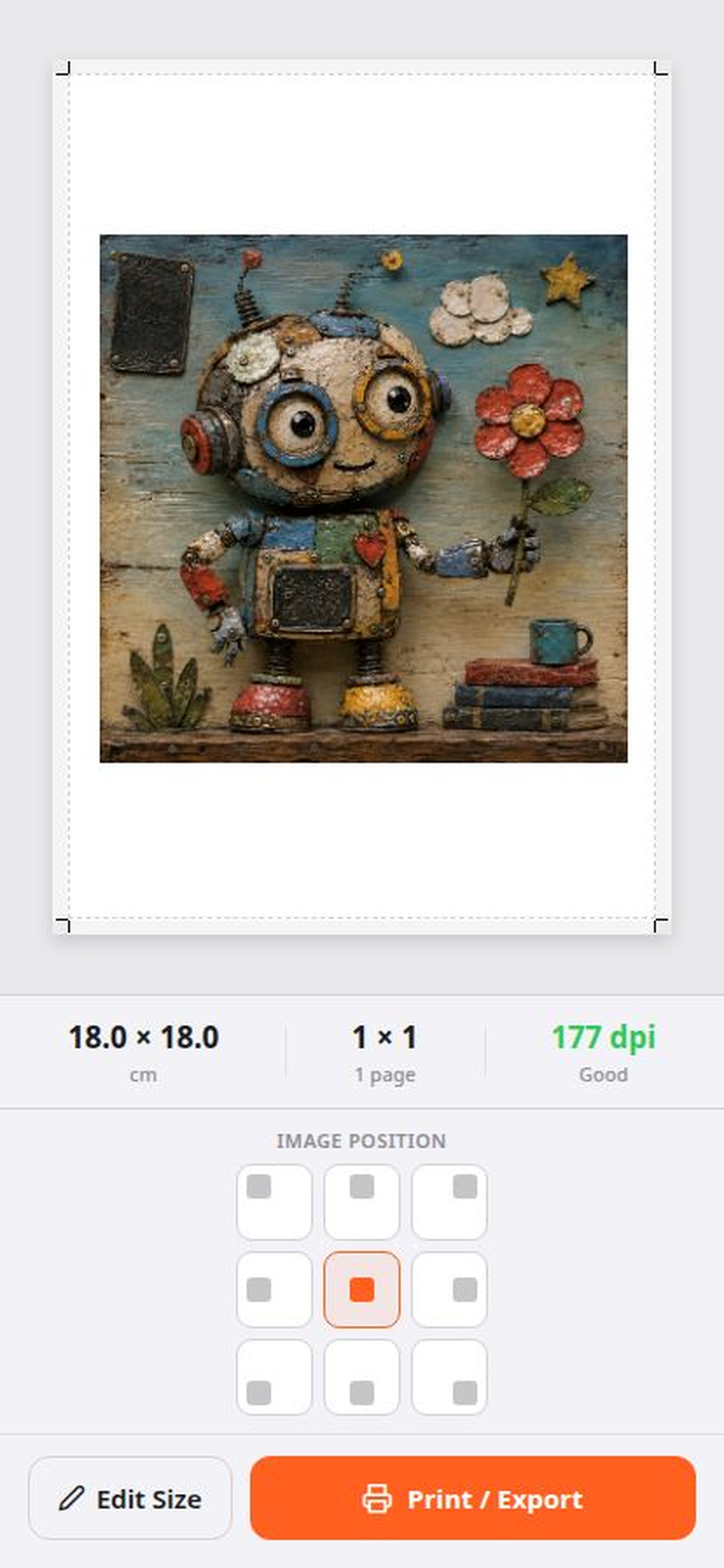 Live print preview